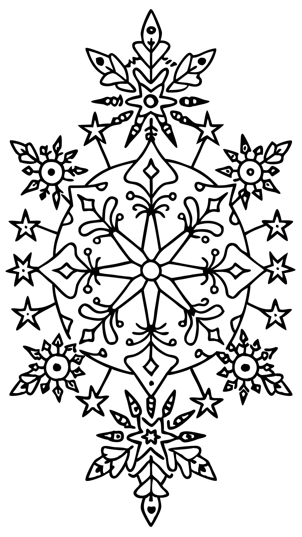 coloriages de Noël mandala